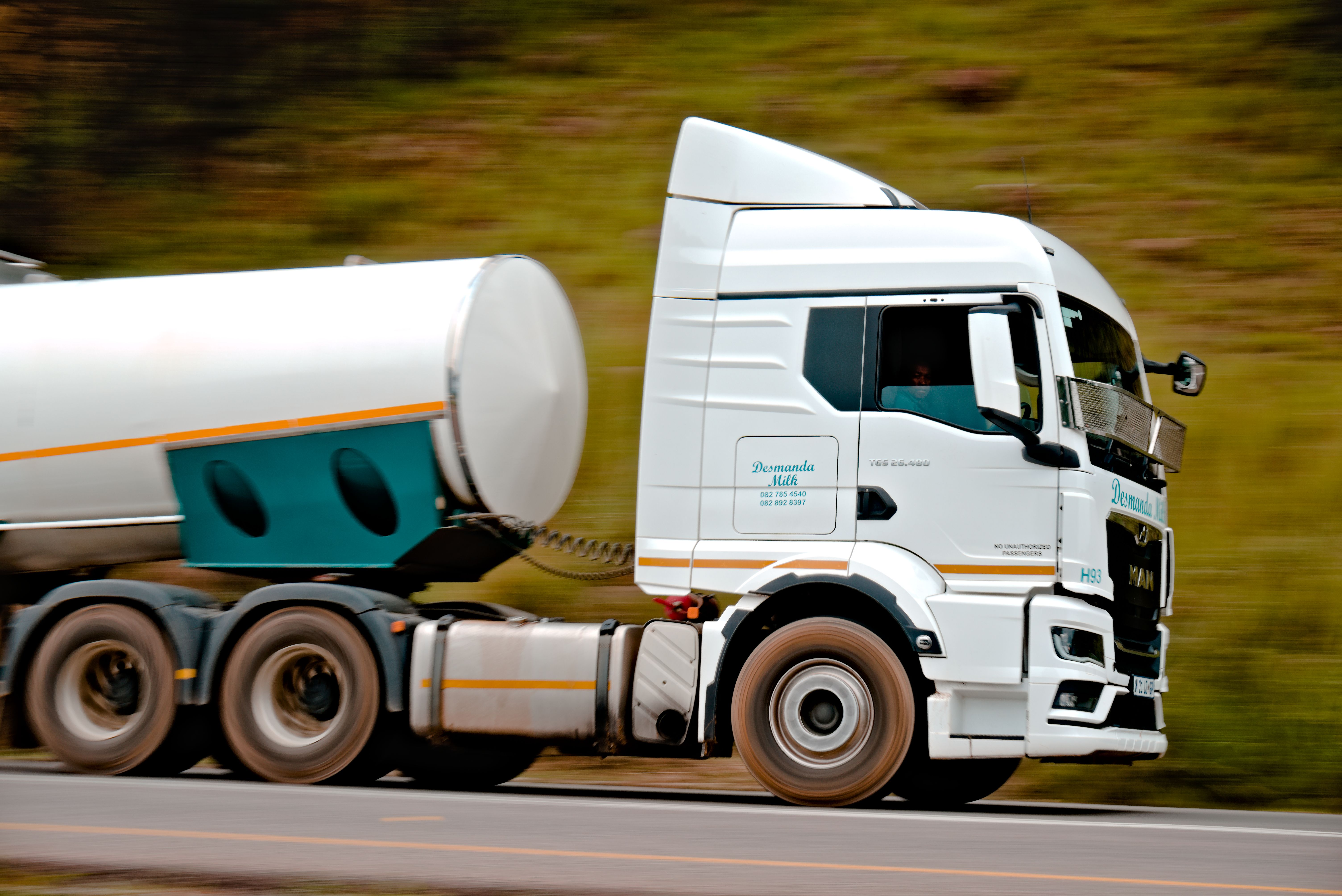 Cox Logistics trucking fleet on the road
